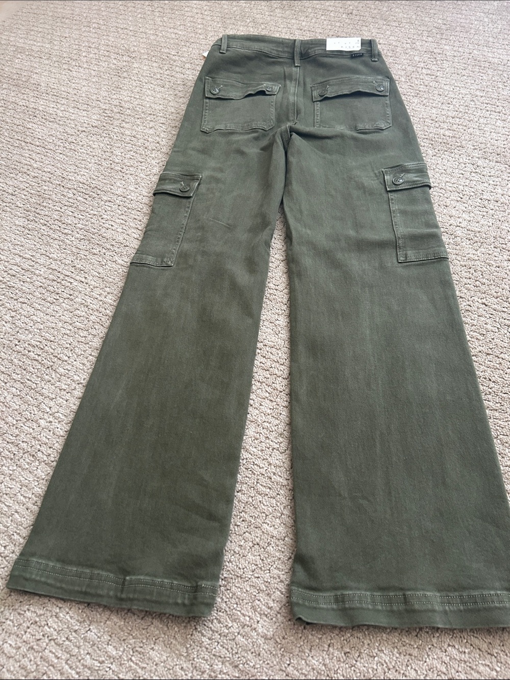 Risen moss Cargo Jeans NWT 5/27 - Picture 3 of 5